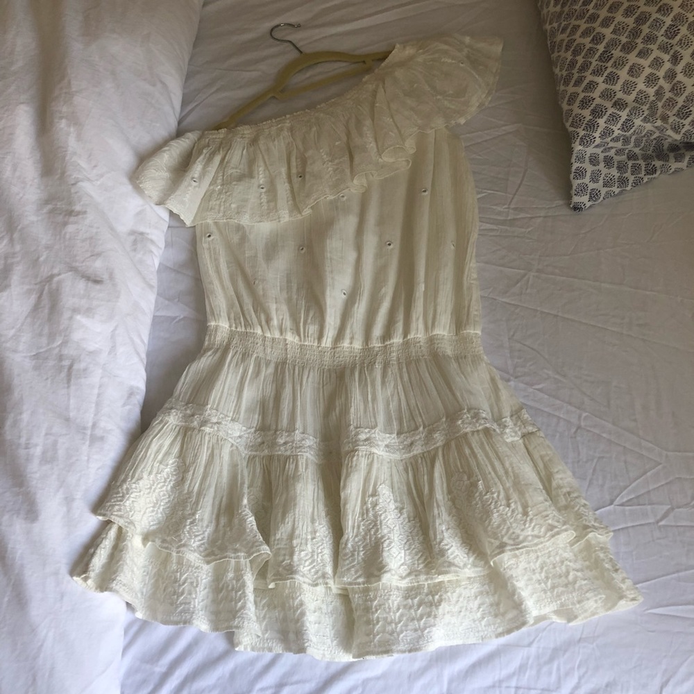 Joie Kolda One Shoulder Embroidered Dress